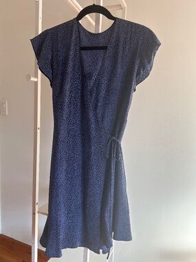 Rails Blue Leopard Silk Wrap Mini address